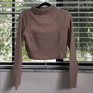 Bebe long sleeved crop top